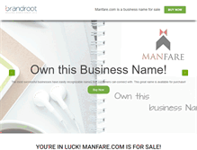 Tablet Screenshot of manfare.com
